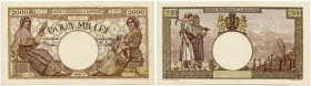 Rumänien 
 Königreich bis 1947 
 Finanzministerium. 
 2000 Lei 1941, 18. November & 1943, 1. September. Ausgaben mit verschiedenen Wasserzeichen (K...