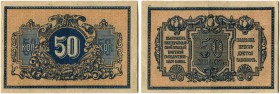 Russland 
 Provinzialausgaben / Nord-Kaukasus 
 Lot o. J. / ND (1918) und 1918. Ekaterinodar . 50 Kopeken o. J. / ND (ca., 1918). Vladikavkaz Railro...