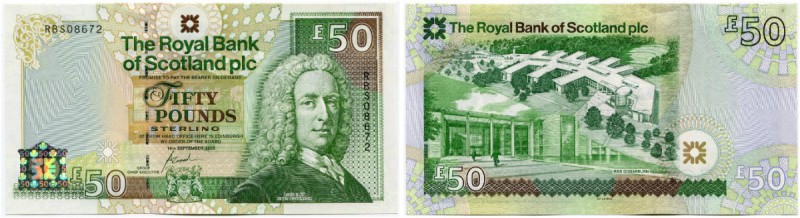Schottland 
 Royal Bank of Scotland PLC. 
 50 Pounds 2005, 14. September. Comm...