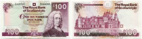 Schottland 
 Royal Bank of Scotland PLC. 
 100 Pounds 2007, 20. Dezember. Pick 350 var. I / uncirculated.