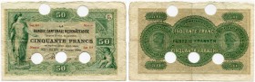 Schweiz 
 Emissionsbanken 1881-1907 
 Banque Cantonale Neuchâteloise. 
 50 Franken 1892, 1. Januar. Richter/Kunzmann K72b; Pick S410. Sehr selten /...