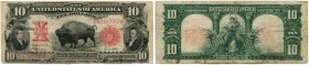United States of America / USA 
 United States Large Size Notes 
 United State Notes / Legal Tender Issues. 
 10 Dollars 1901. Signaturen: Speelman...