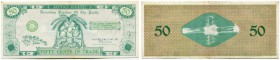United States of America / USA 
 Spezielle Ausgaben 
 Marshall Islands. 
 25 Cents o. J. / ND (1952). Nuklerare Symbole und Wertangabe 50, in der M...