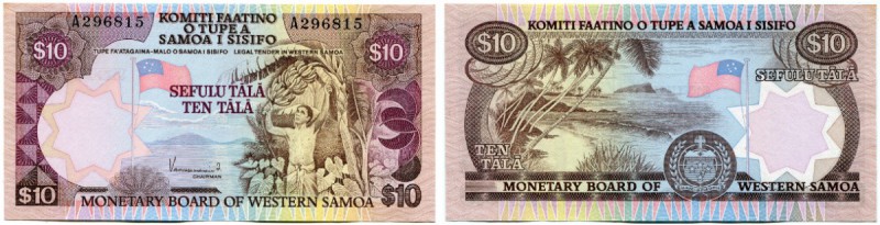 West-Samoa 
 Staat 
 Monetary Board of Western Samoa. 
 10 Tala o. J. / ND (1...
