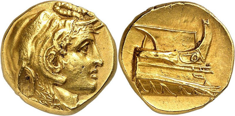 Ptolemaic Kings of Egypt. 
Ptolemy I Soter, as Satrap, 323-305 BC. Gold Stater,...