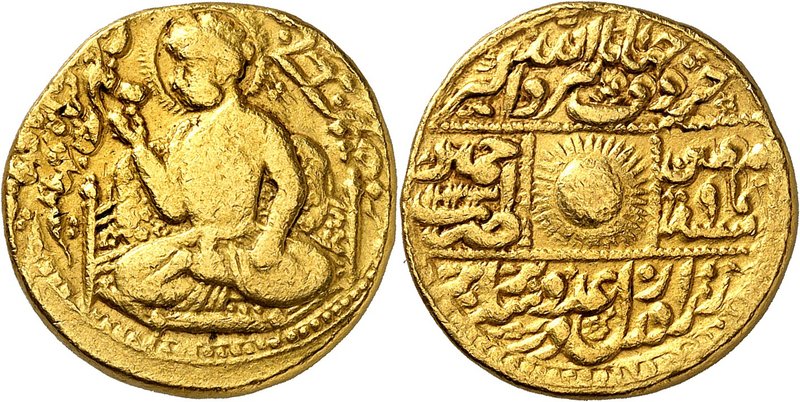 A rare Bacchanalian type. 
Nur al-Din Muhammad Jahangir, AH 1014-1037 (1605-162...