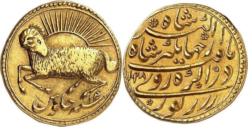 A Superb Aries - the Ram AH 1028/14 (March - April 1619 CE). 
Nur al-Din Muhamm...