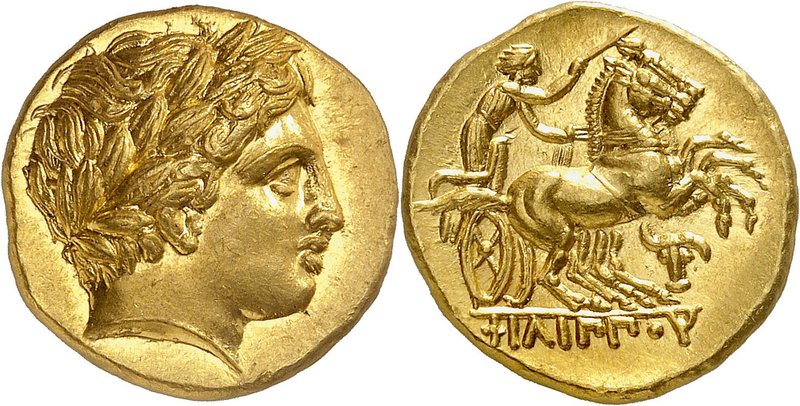 Royaume de Macédoine
Philippe II, 359-336 av. J.-C. Statère d'or vers 323-315 a...