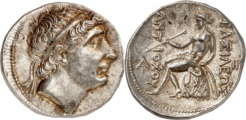 Empire Séleucide
Antiochos I, 280-261 av. J.-C. Tétradrachme d'argent vers 274-...
