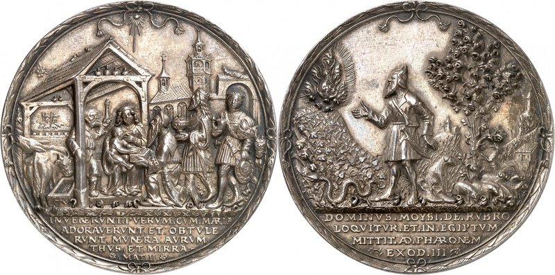 Johann Friedrich de Saxe (1532-1554). Médaille en argent 1538, par Hans Reinhart...
