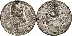 Franz Ygelshofer. Médaille en argent 1556, par Joachim Deschler. FRANCZ YGELSHOFER RO KAY M Z RAT Z ALT 53 IAR Buste habillé de trois quarts à droite ...