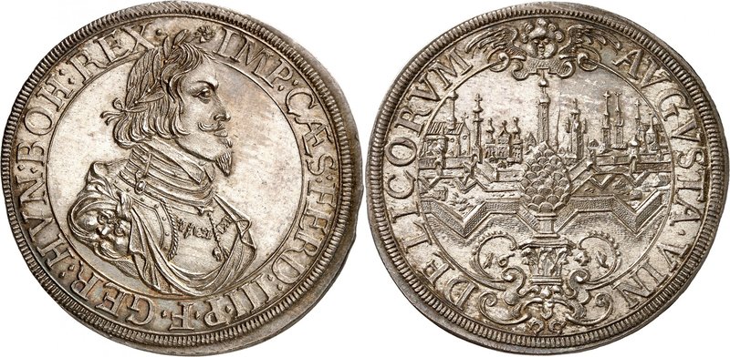 Augsbourg
Taler au nom de l'empereur Ferdinand III 1641, Augsbourg. Vue de la v...