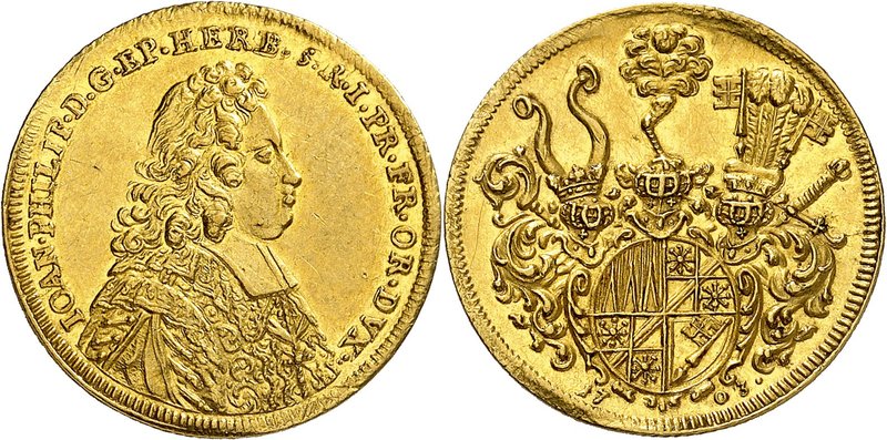 Würzburg
Johann Philipp von Greiffenklau, 1699-1719. 
Ducat 1703. Buste à droi...