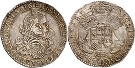 Brabant
Albert et Isabelle, 1598-1621. 
Ducaton 1618, Anvers. Bustes accolés d'Albert et d'Isabelle à droite / Armoiries couronnées soutenues par de...