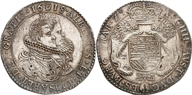Brabant
Albert et Isabelle, 1598-1621. 
Ducaton 1618, Anvers. Bustes accolés d...