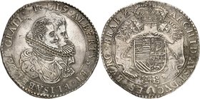 Brabant
Albert et Isabelle, 1598-1621. 
Ducaton 1619, Anvers. Bustes accolés d'Albert et d'Isabelle à droite / Armoiries couronnées soutenues par de...