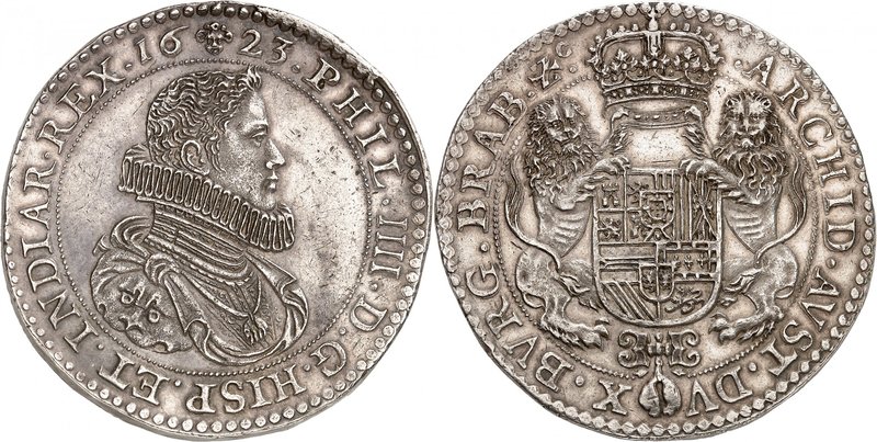 Brabant
Philippe IV d'Espagne, 1621-1665. 
Double Ducaton 1623, Bruxelles. Bus...