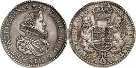 Brabant
Philippe IV d'Espagne, 1621-1665. 
Double Ducaton 1624, Bruxelles. Buste drapé et cuirassé à droite / Armoiries couronnées soutenues par deu...