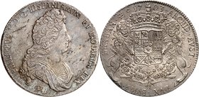 Brabant
Philippe V d'Espagne, 1700-1712. 
Ducaton 1703, Anvers. Buste drapé et cuirassé à droite. Marque d'atelier au-dessous / Armoiries couronnées...