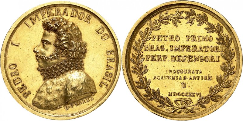 Pierre I, 1822-1831. 
Médaille en or commémorant l'inauguration de l'Académie d...