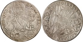 Ragusa
Taler 1738, Dubrovnik. Buste de saint Blaise à droite / Armoiries couronnées et ornementées. 27,92g. Dav. 1636. 
Trou rebouché, TB.