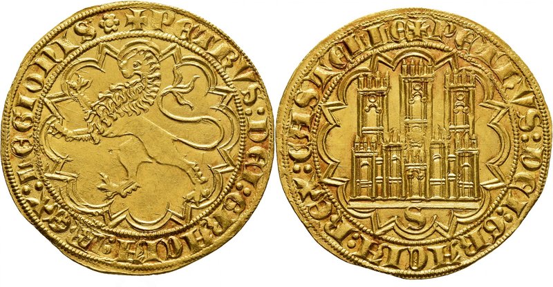Royaume de Castille et León
Pierre I, 1350-1369. 
Double de 35 maravédis non d...