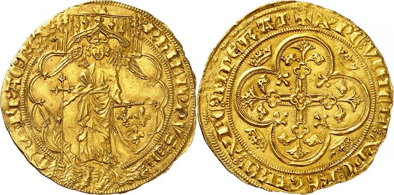 Royaume de France
Philippe VI de Valois, 1328-1350. 
Ange d'or non daté, deuxi...