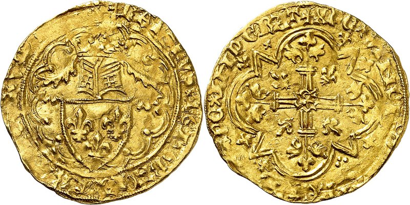 Royaume de France
Charles VI, 1380-1422. 
Demi Heaume d'or non daté (1418 ?), ...