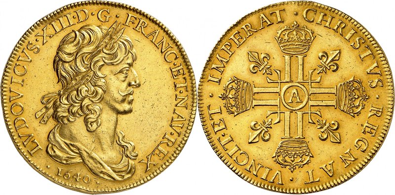 Royaume de France
Louis XIII, 1610-1643. 
10 Louis d'or au buste drapé 1640 A,...