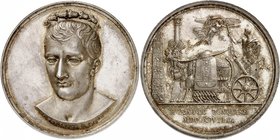 Epoque contemporaine
Le Directoire, 1795-1799. 
Médaille en argent commémorant la conquête de l'Egypte en 1798, par Jouannin et Brenet. Buste de Nap...