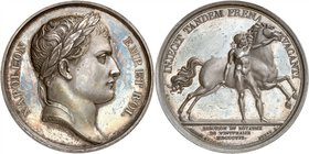 Epoque contemporaine
Premier Empire, 1804-1814. 
Médaille en argent commémorant la création du royaume de Westphalie en 1807, par Andrieu et Brenet....