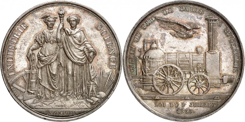 Epoque contemporaine
Louis-Philippe, 1830-1848. 
Médaille en argent commémoran...