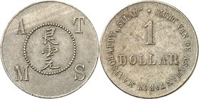 Sumatra 
Jeton de plantation de 1 dollar non daté (vers 1902-1913). Valeur en caractères chinois / Valeur en dollar. 21,89g. LaWe 249b. 
PCGS XF45. ...