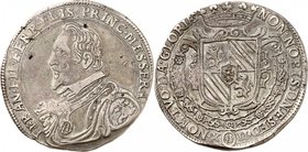 Messerano
Filiberto Ferrero Fieschi, 1584-1629. 
Tallero non daté. Buste drapé et cuirassé à gauche / Armoiries couronnées et ornementées, entourées...