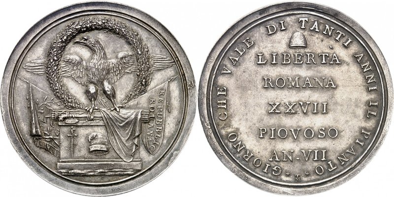 Rome - République
République Romaine, 1798-1799. 
Scudo An VII (1799), Rome. A...