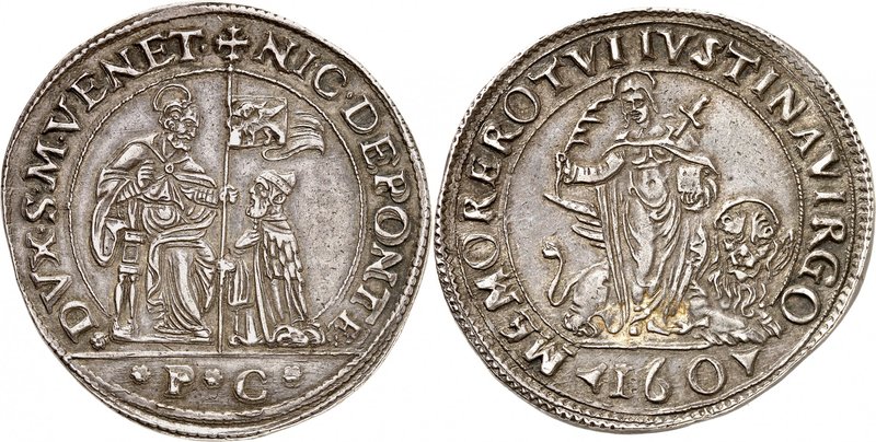 Venise
Nicolo da Ponte, 1578-1585. 
Scudo de 8 Lire (160 sous) non daté, Venis...