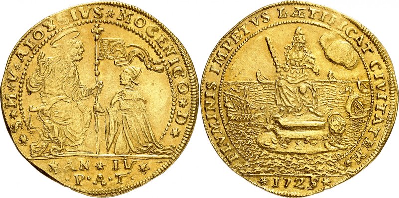 Venise
Alvise III Mocenigo, 1722-1732. 
Oselle d'or de 4 Sequins An IV 1725, V...