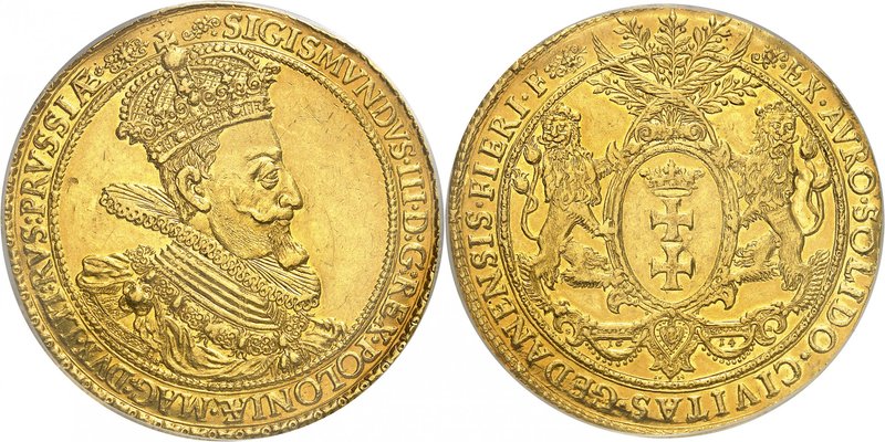 Danzig
Sigismond III, 1587-1632. 
8 Ducats 1614, Danzig. Buste couronné, drapé...