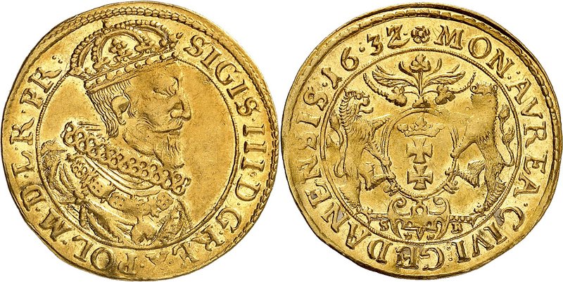 Danzig
Sigismond III, 1587-1632. 
Ducat 1632 (sur 1631), Danzig. Buste couronn...