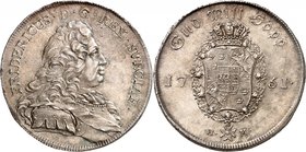 Frédéric I, 1720-1751. 
Riksdaler 1751, Stockholm. Buste à droite / Armoiries couronnées. Date de part et d'autre. Dav. 1730; KM 457.
PCGS MS64. Sup...