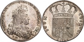Neuchâtel
Frédéric I de Prusse, 1701-1713. 
Taler 1713. Buste lauré et cuirassé à droite / Ecu couronné. Date à l'exergue. 27,78g. Dav. 1776; D.T. 9...