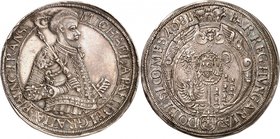 Michael Apafi, 1661-1690. 
Thaler 1684 AI, Karlsburg. Buste cuirassé de Michael Apafi à droite, la main droite tenant un sceptre et la main gauche re...