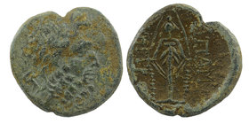 PHRYGIA, Apameia. 133-48 BC. AE. 
Laureate head of Zeus / Cult-statue of Artemis Anaitis. 
SNG.Cop.183. SNG.vAul.347 aXF,
7,46 gr. 22 mm