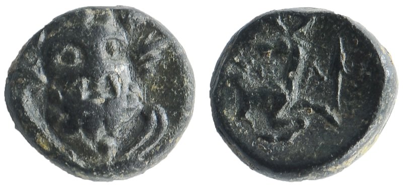 PISIDIA, Selge. 2nd-1st centuries B.C. AE.
Laureate and bearded head of Herakle...