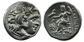 Kings of Thrace. Kolophon. Macedonian. Lysimachos 305-281 BC. 

In the name and types of Alexander III of Macedon. Struck circa 301/0-300/299 BC
He...