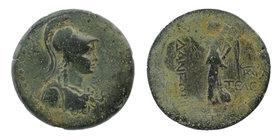 CILICIA. ADANA. AE. 
Helmeted, draped bust of Athena right.
Rev: In left ΑΔΑΝΕΩΝ in Right (TЄΛЄ) monogram. Nike advancing left, holding wreath and p...