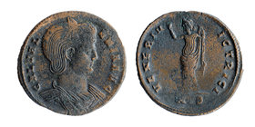 GALERIA VALERIA, wife of Galerius, daughter of Diocletian. Augusta, 293(?)-311 AD.
AE Follis
Heraclea mint. Struck circa 309-310 AD
Diademed and dr...