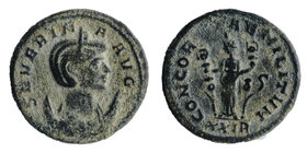 Severina AD 270-275. Antiochia
Aurelianus AE
SEVER-INA AVG, diademed, draped bust of Severina right on crescent 
CONCORDIAE MILITVM, Concordia stan...