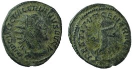 VALERIAN I. 253-260 AD. AR Antoninianus Antioch mint.
 Struck 253 AD. 
IMP C P LIC VALERIANVS AVG, radiate, draped and cuirassed bust right 
RESTIT...