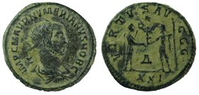 Numerian. 283-284 AD. Antoninianus 
Cyzicus mint.
radiate, draped, and cuirassed bust right 
Numerian standing right, holding sceptre and receiving...